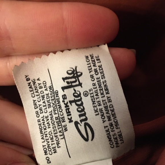 Vintage leather jacket winged collar camel brown - Picture 11 of 11